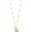 Gold elephant pendant necklace