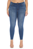 Plus size medium wash Cello skinny jeans in sizes 14-22