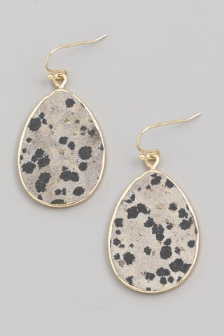 Dalmationite Teardrop earrings