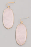 Semi-precious stone drop earrings