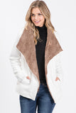 Faux fur lined jacket in sizes S-XL