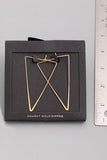 Triangle 14 Carat Gold Dipped Earrings
