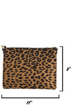 Leopard handbag with faux leather strap